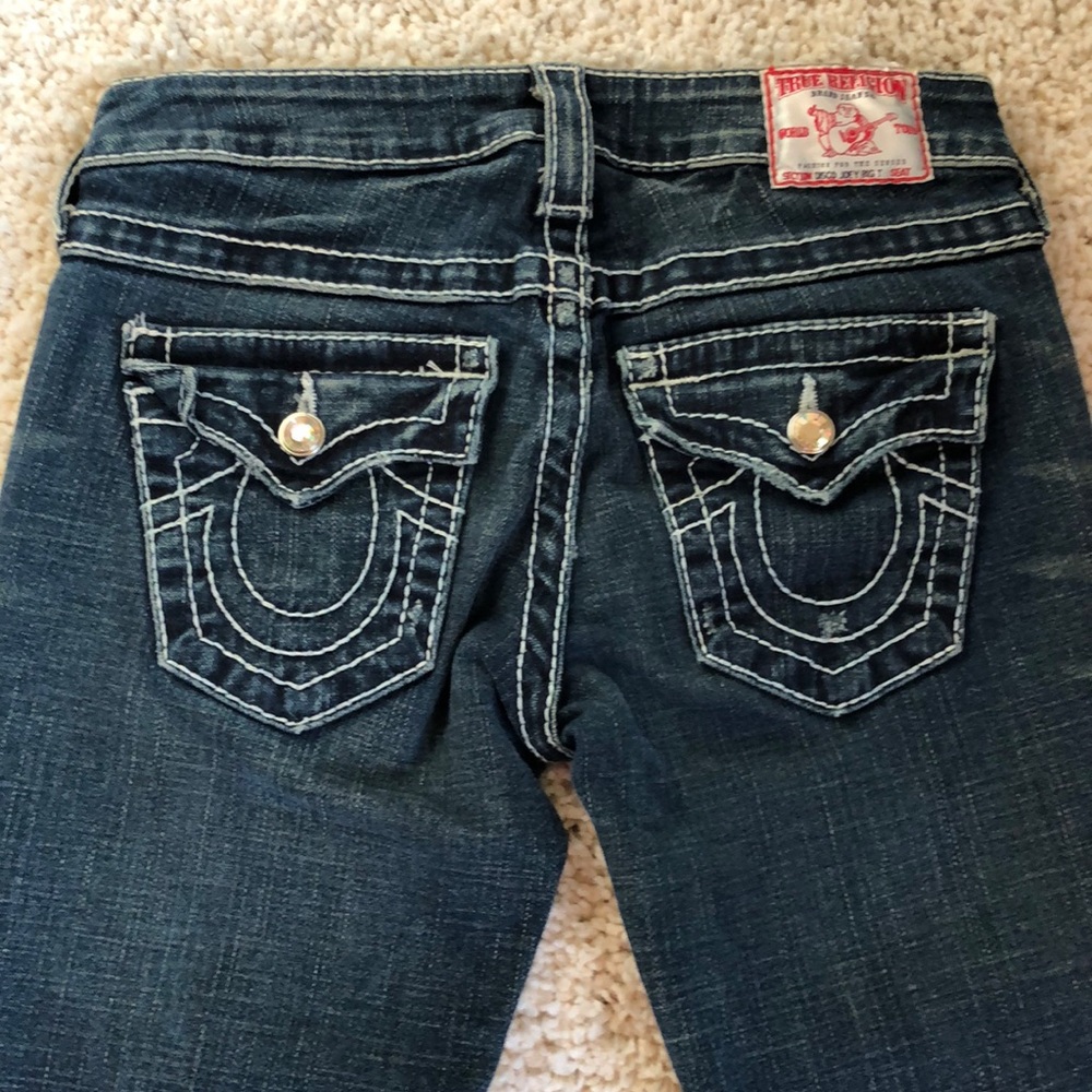 True religion women jeans denim 26 32 white Joey